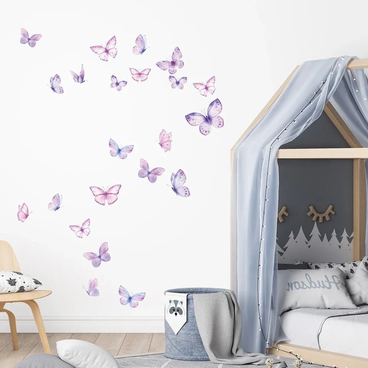 Décoration Murale - ButterfliesSticker™ - Violet - Coin du Bambin