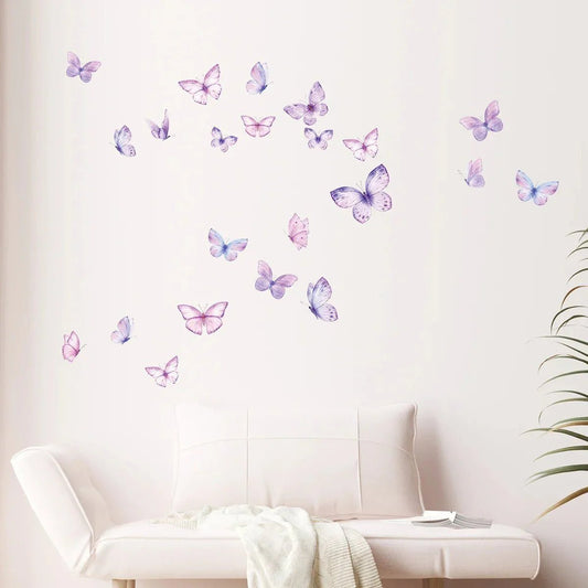 Décoration Murale - ButterfliesSticker™ - Violet - Coin du Bambin