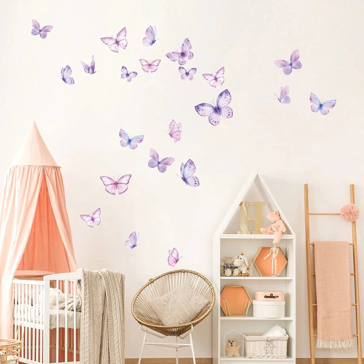 Décoration Murale - ButterfliesSticker™ - Violet - Coin du Bambin