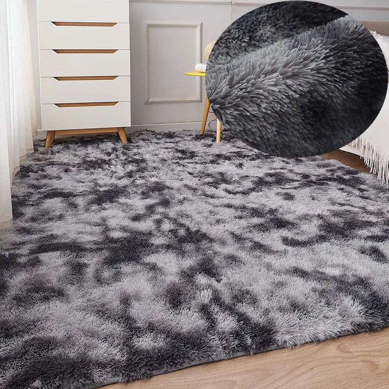 Tapis Chambre Enfant - HairyRugs™ - Gris - Coin du Bambin