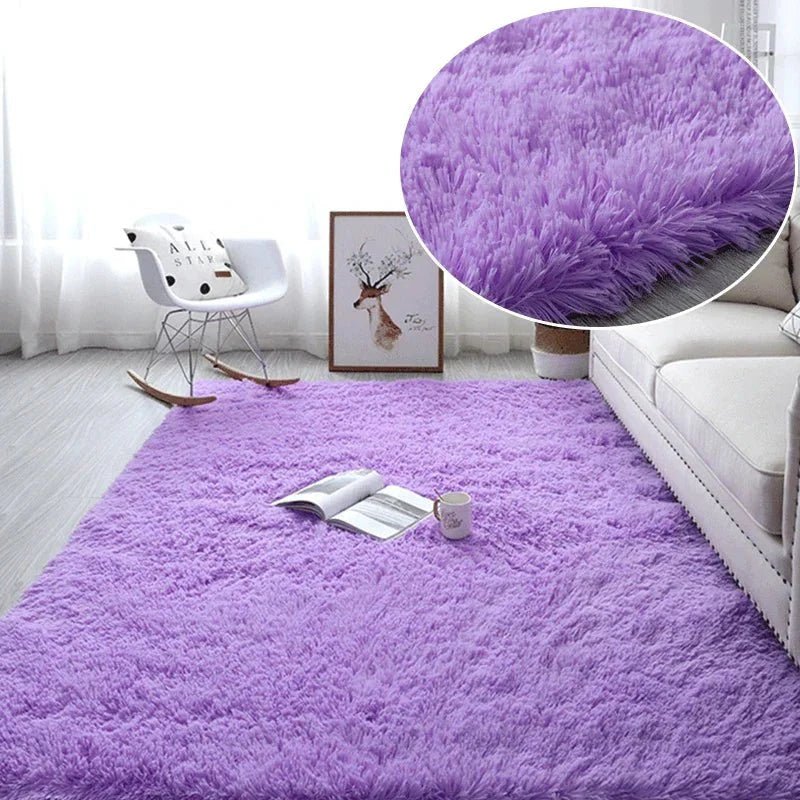 Tapis Chambre Enfant - HairyRugs™ - Mauve - Coin du Bambin